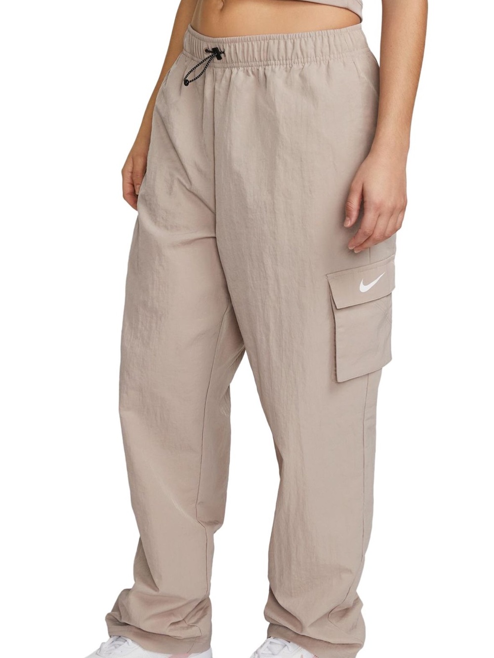 Nike Beige Cargo Track Pants with Side Pocket Size Small